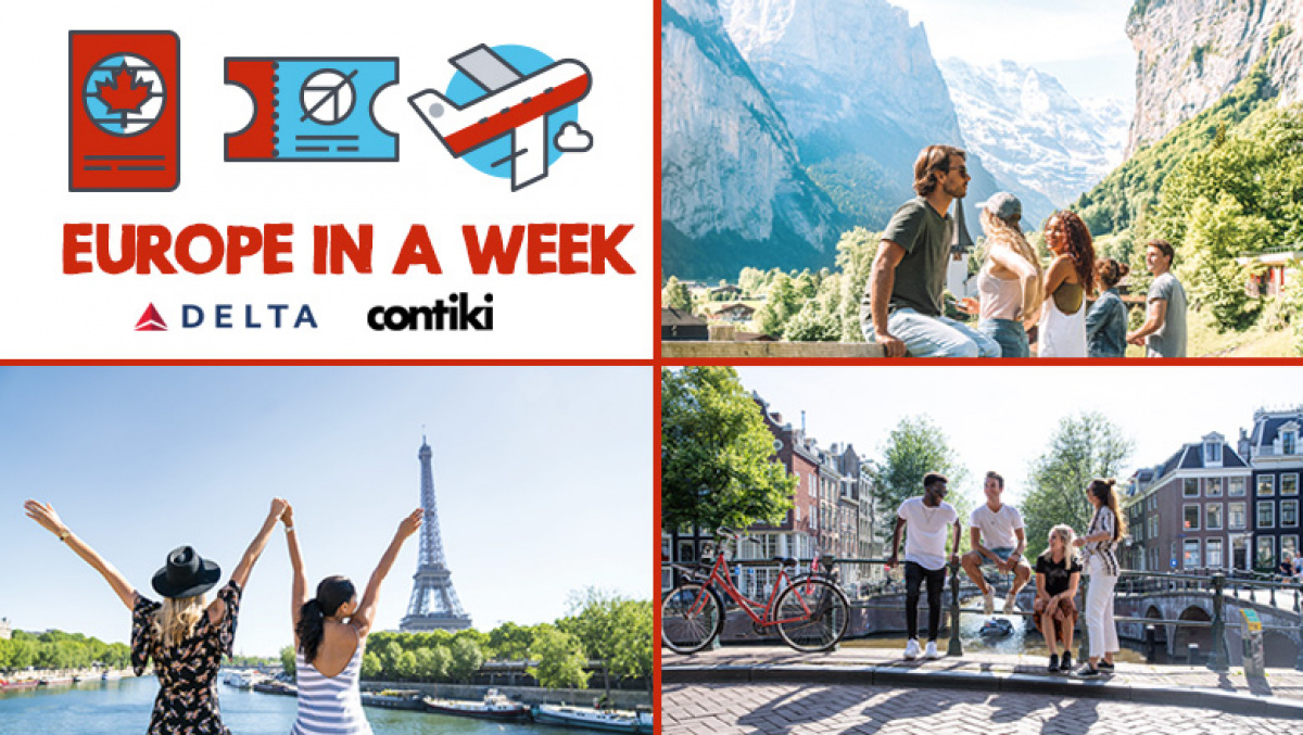 Enter for your chance to explore Europe in One Week!