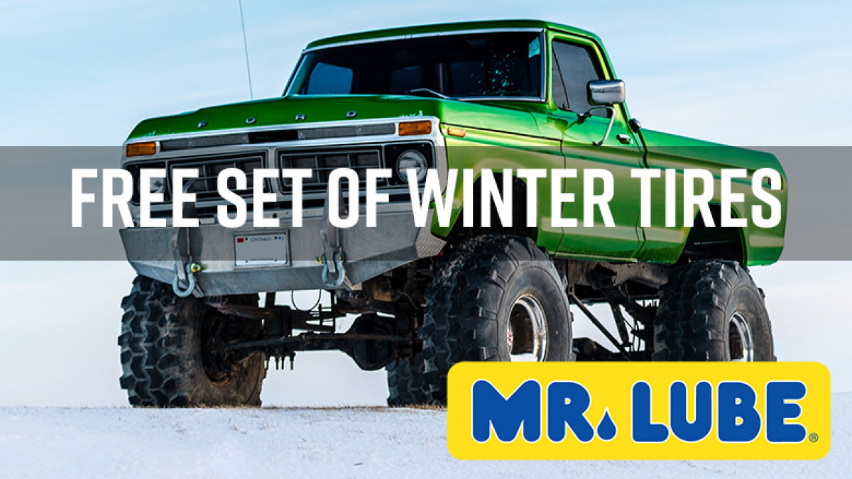 You could win a free set of winter tires from Mr. Lube!
